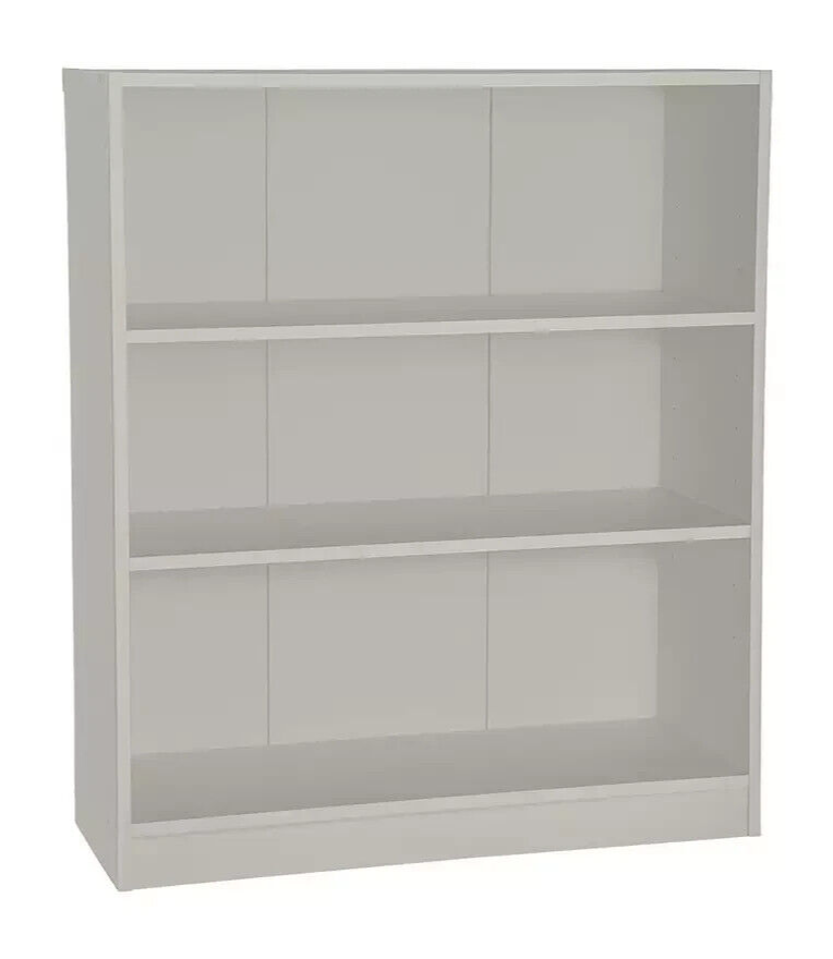 Malibu Short Wood Effect Bookcase - Grey