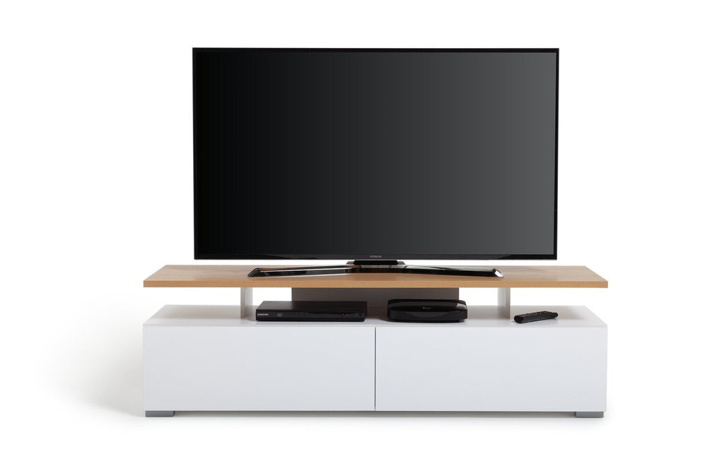 Habitat Floating Top TV Unit - White & Oak ( B Grade 51537 - 51541 )