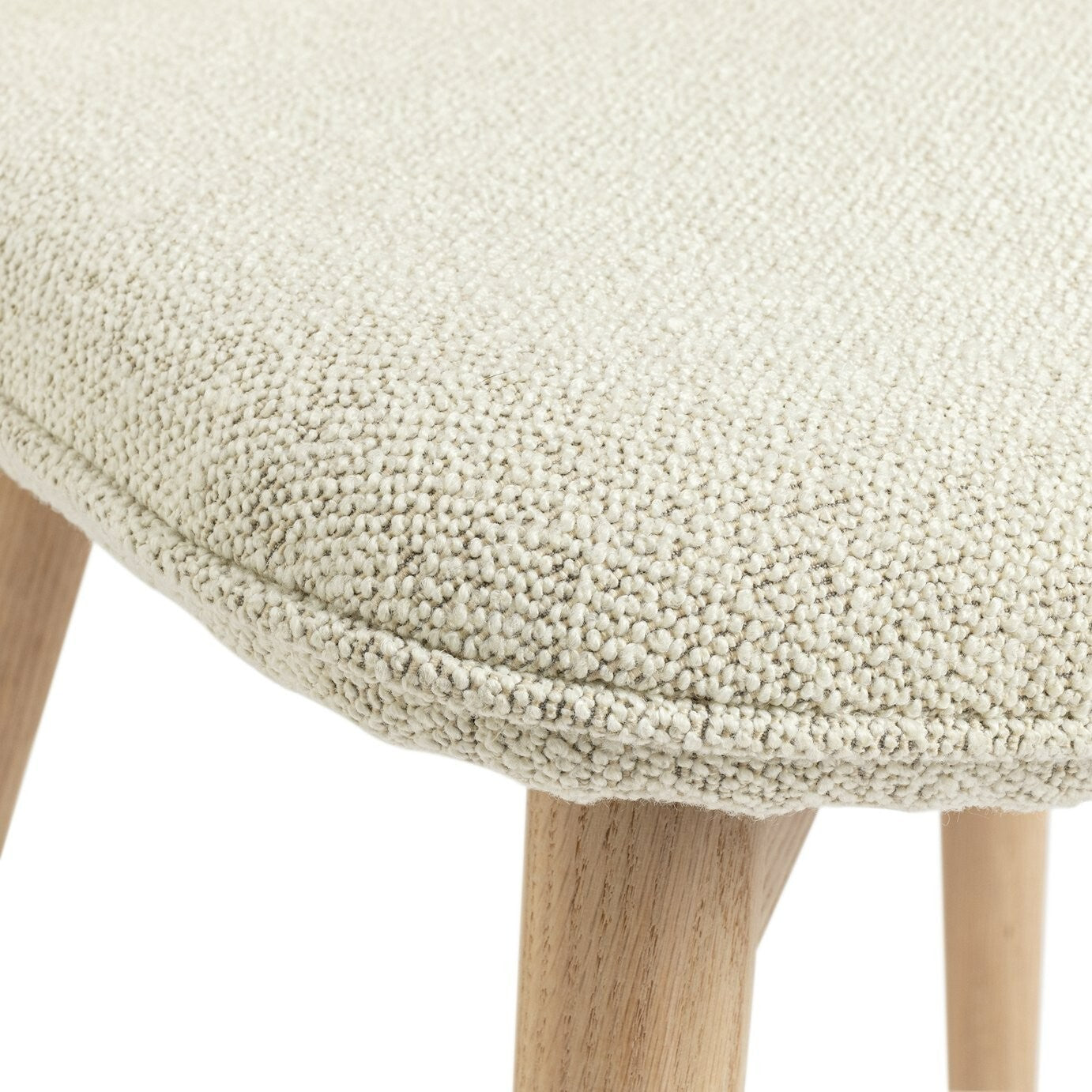 Habitat Laurel Pair of Fabric Dining Chairs - Cream