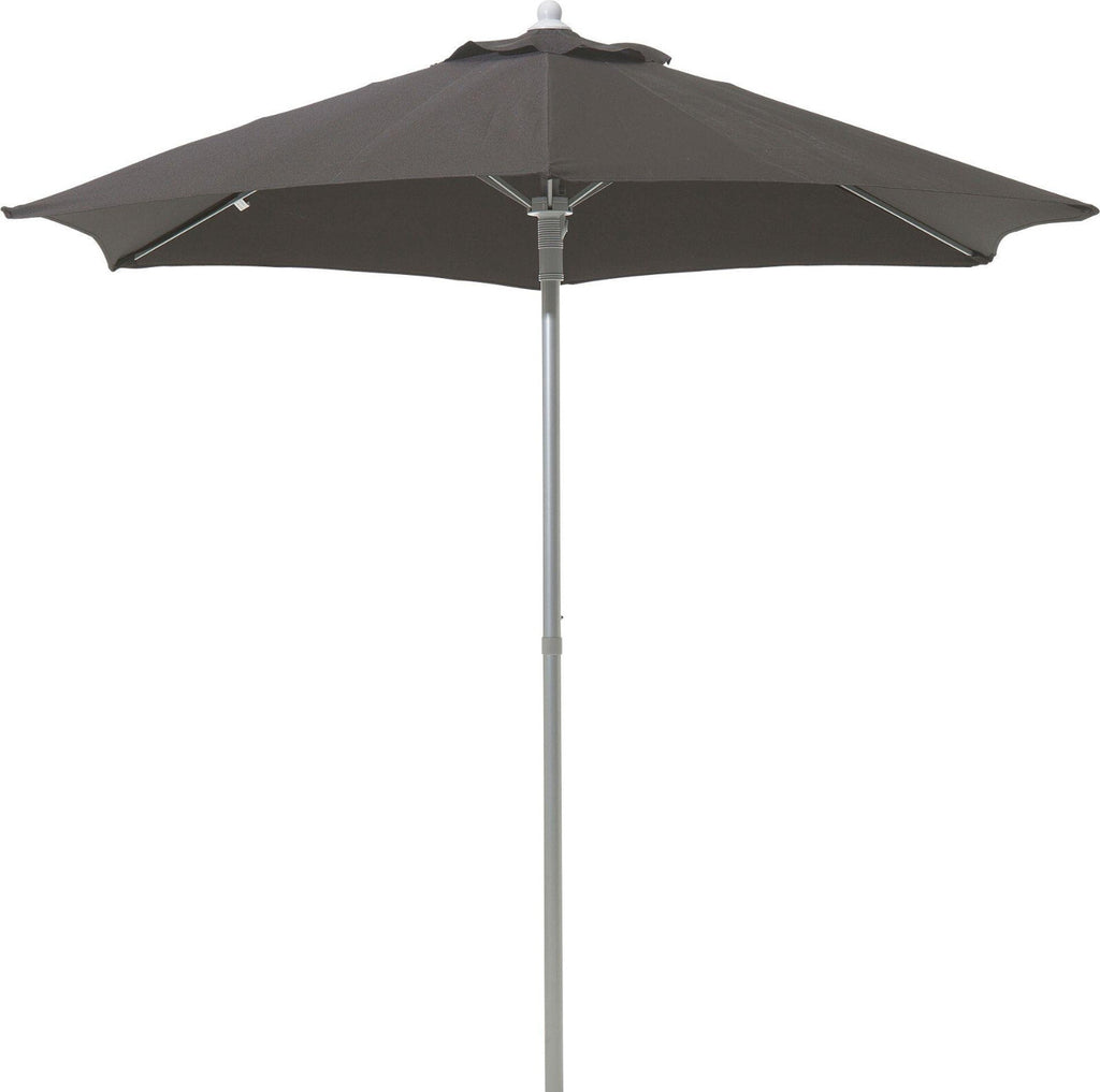 Home 2m Water Repellent Garden Parasol - Black | Outdoor Patio Umbrella