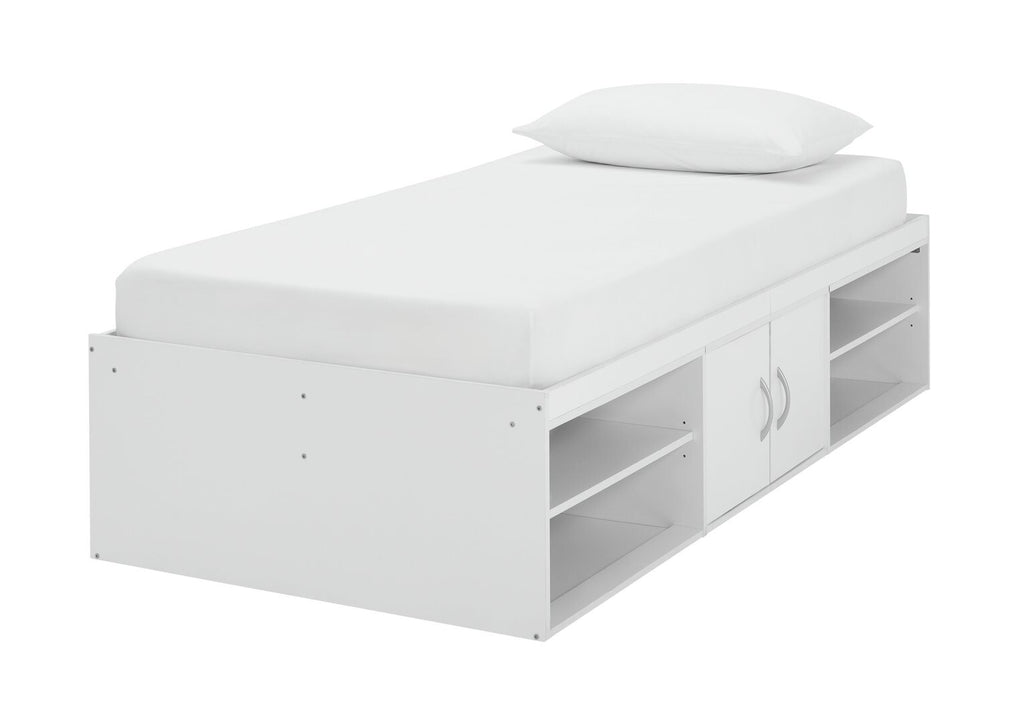 Freddie Cabin Bed Frame - White | Kids Bedroom Furniture with Underbed Storage