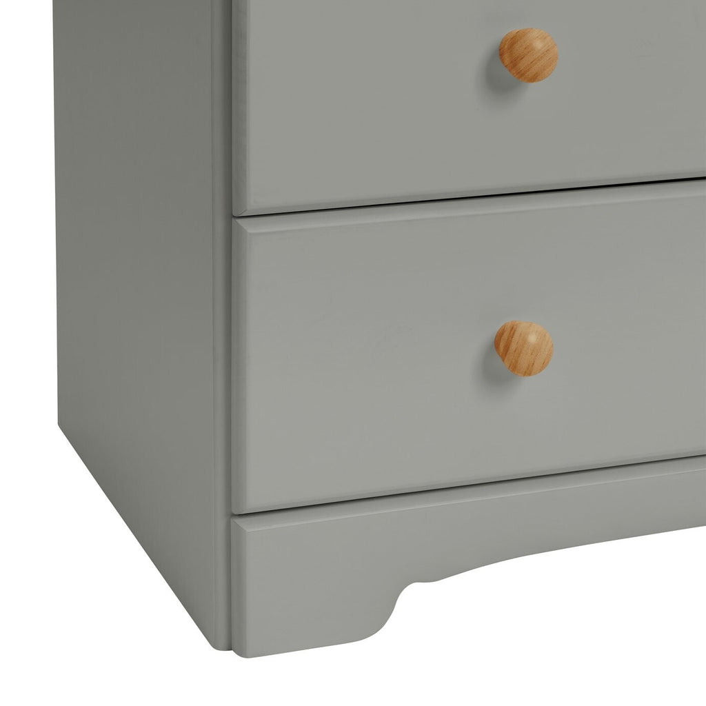 Nordic 2 Door 3 Drawer Wardrobe - Grey ( B Grade 32631 - 32632 )