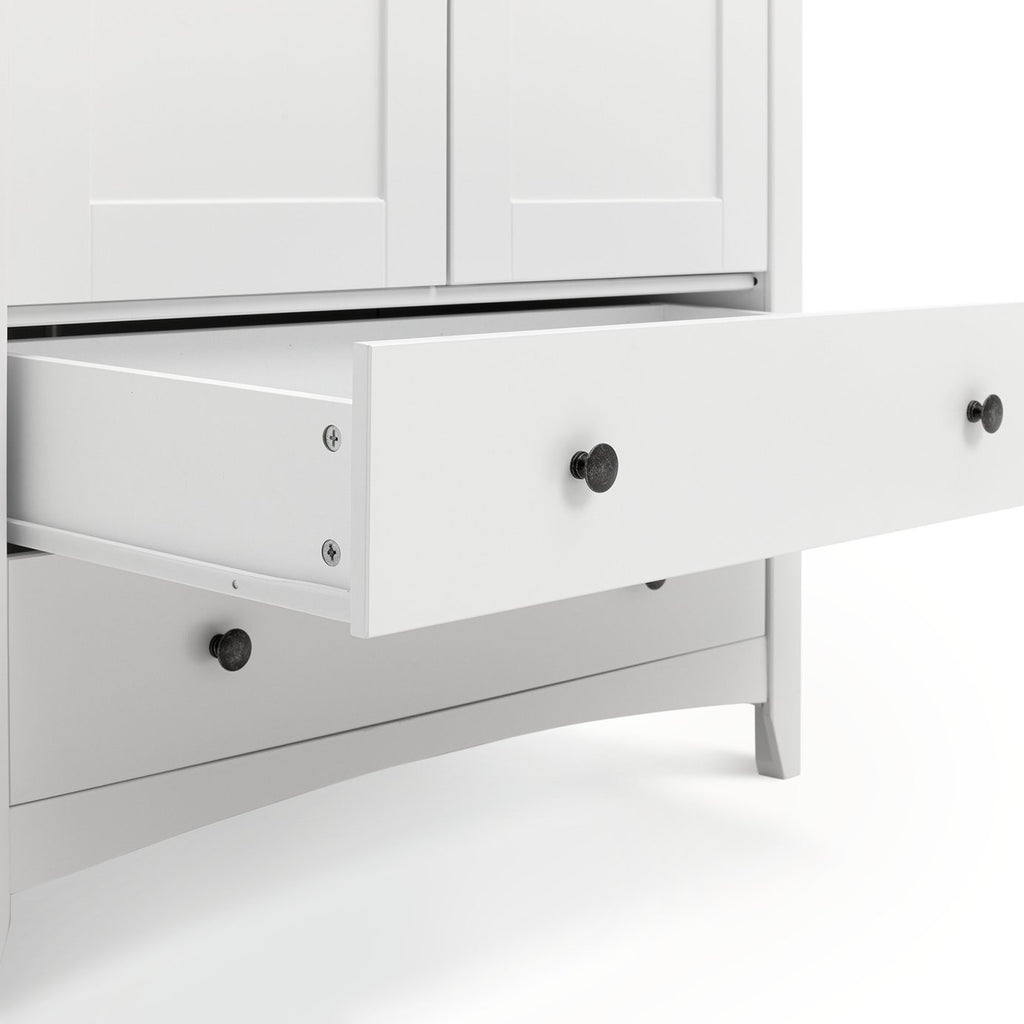 Minato 2 Door 2 Drawer Wardrobe - White ( B Grade )