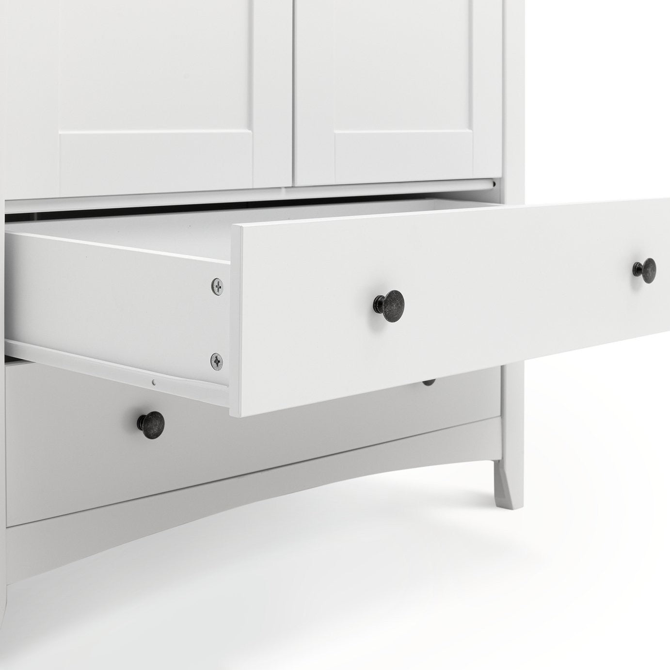 Minato 2 Door 2 Drawer Wardrobe - White ( B Grade )