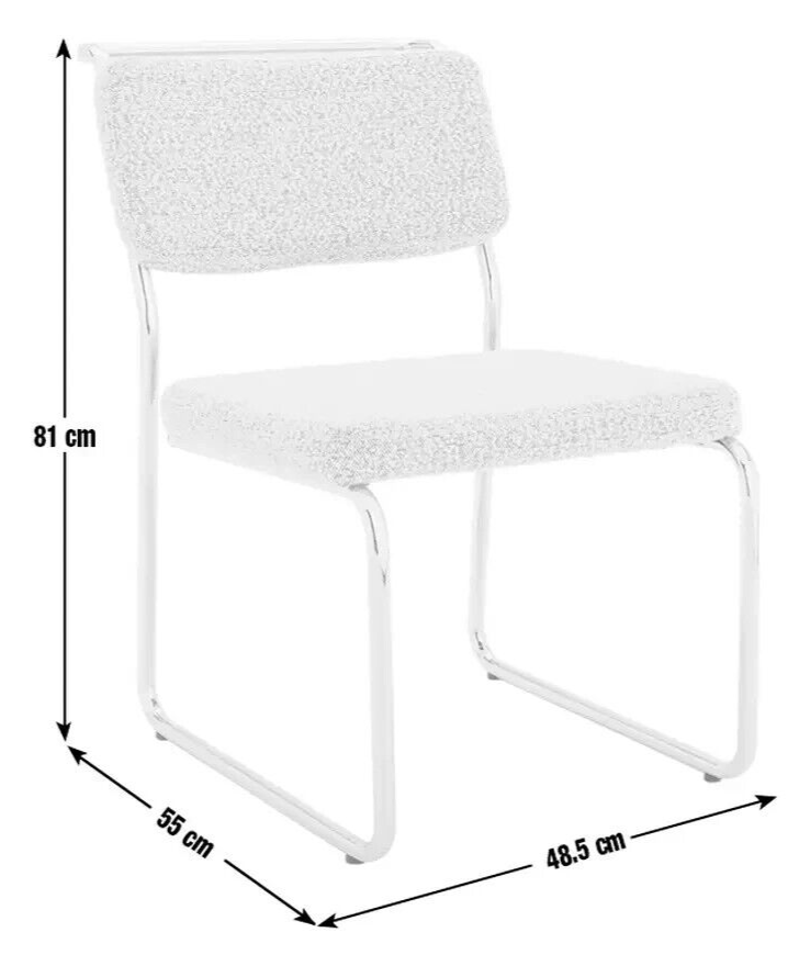 Habitat 60 Duomo Metal Dining Chair - Silver