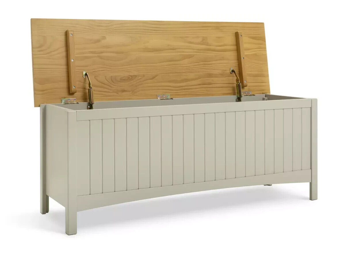 Habitat Bournemouth Storage Bench - Light Grey ( B Grade 36672 - 36670 )