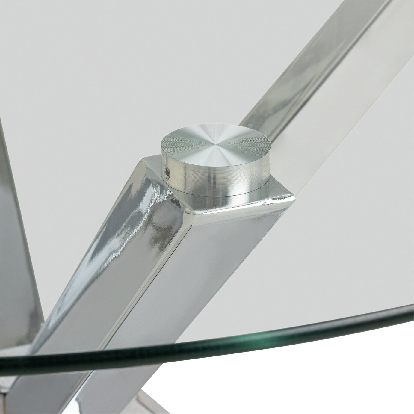 Alice 4 Seater Dining Table - Chrome