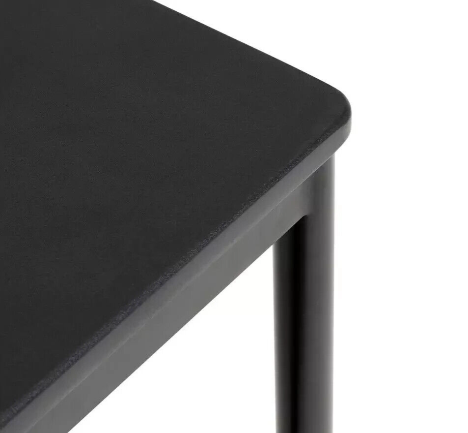 Stella Metal Bar Table & 2 Black Bar Stools