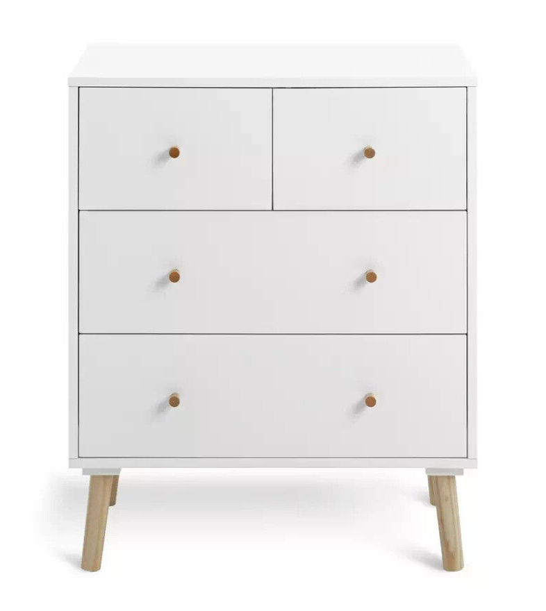 Habitat Otto 2+2 Drawer Chest - White