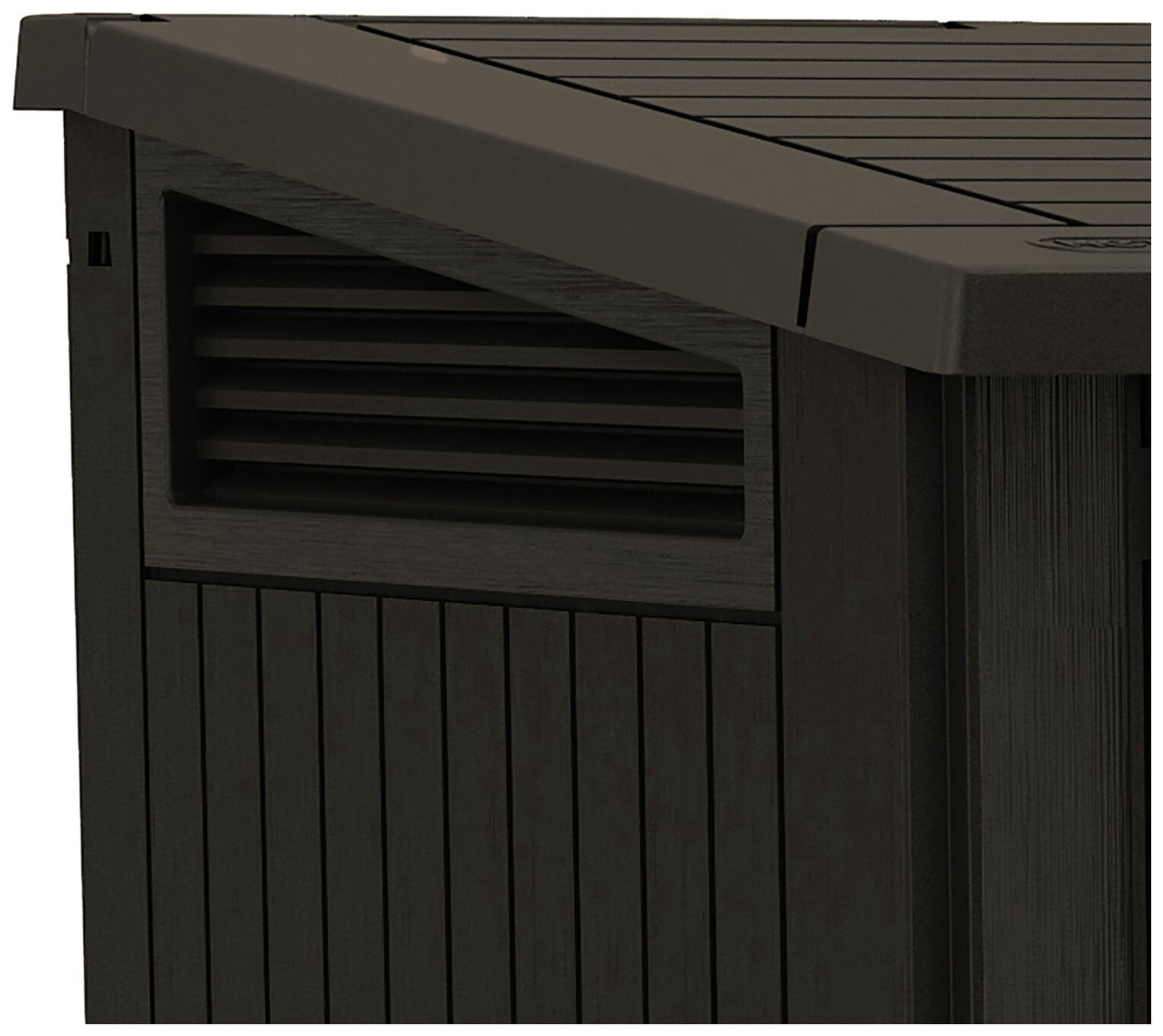 Keter Store It Out Midi 880L Garden Storage Box - Brown | Outdoor Tool Storage