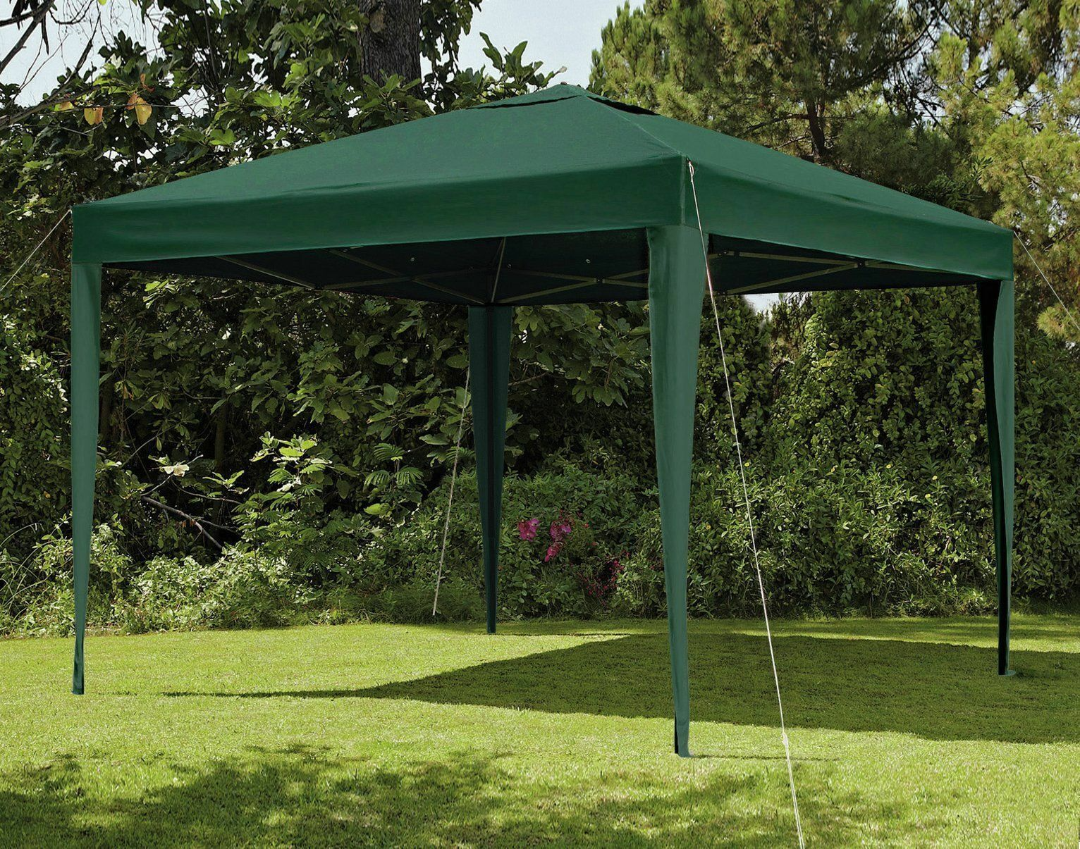 Home 3m x 3m Pop up Garden Gazebo - Green | Outdoor Canopy Tent for Patio Events