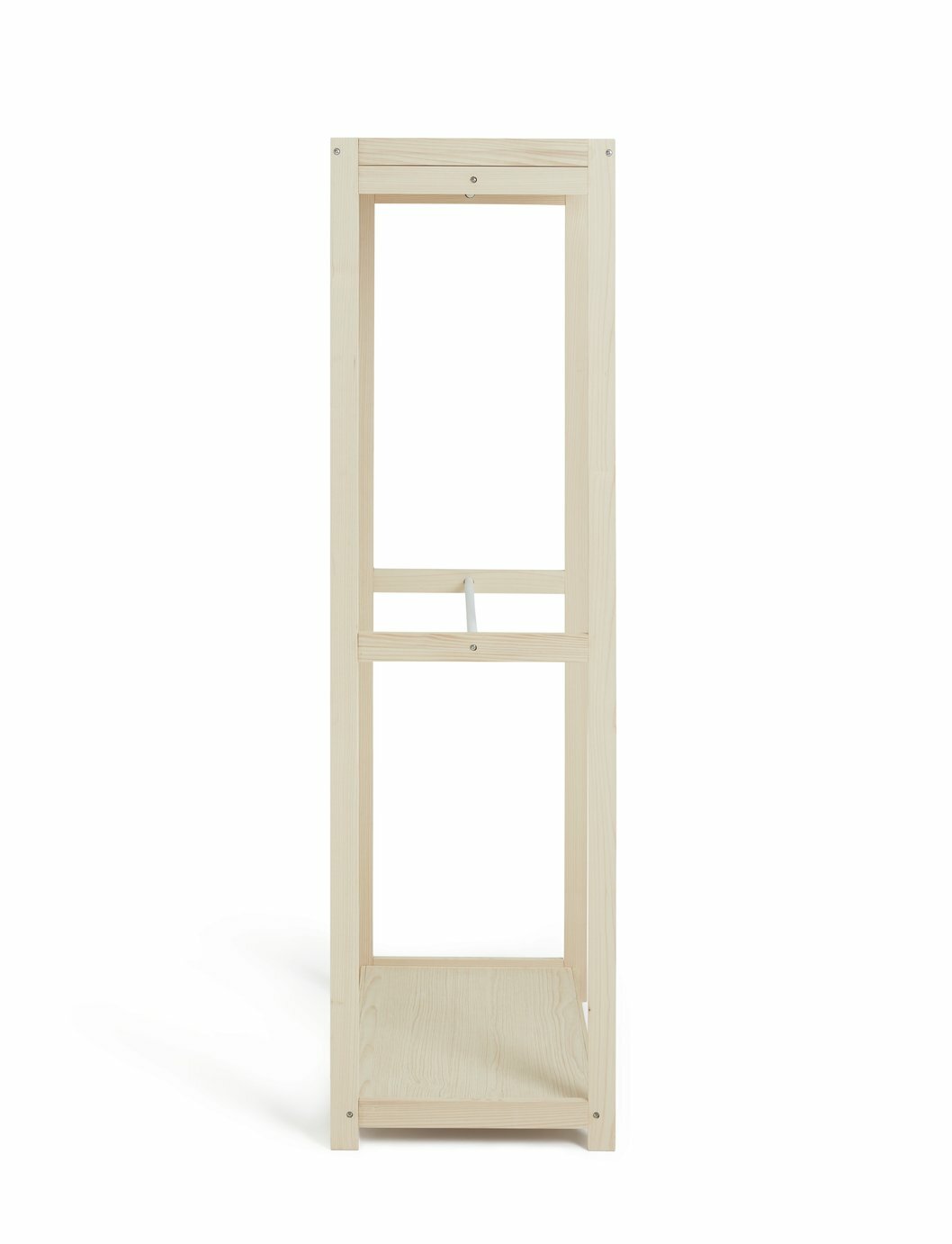 Habitat Flicka Open Double Rail Wardrobe - Pine | Storage Cabinet Bedroom Closet