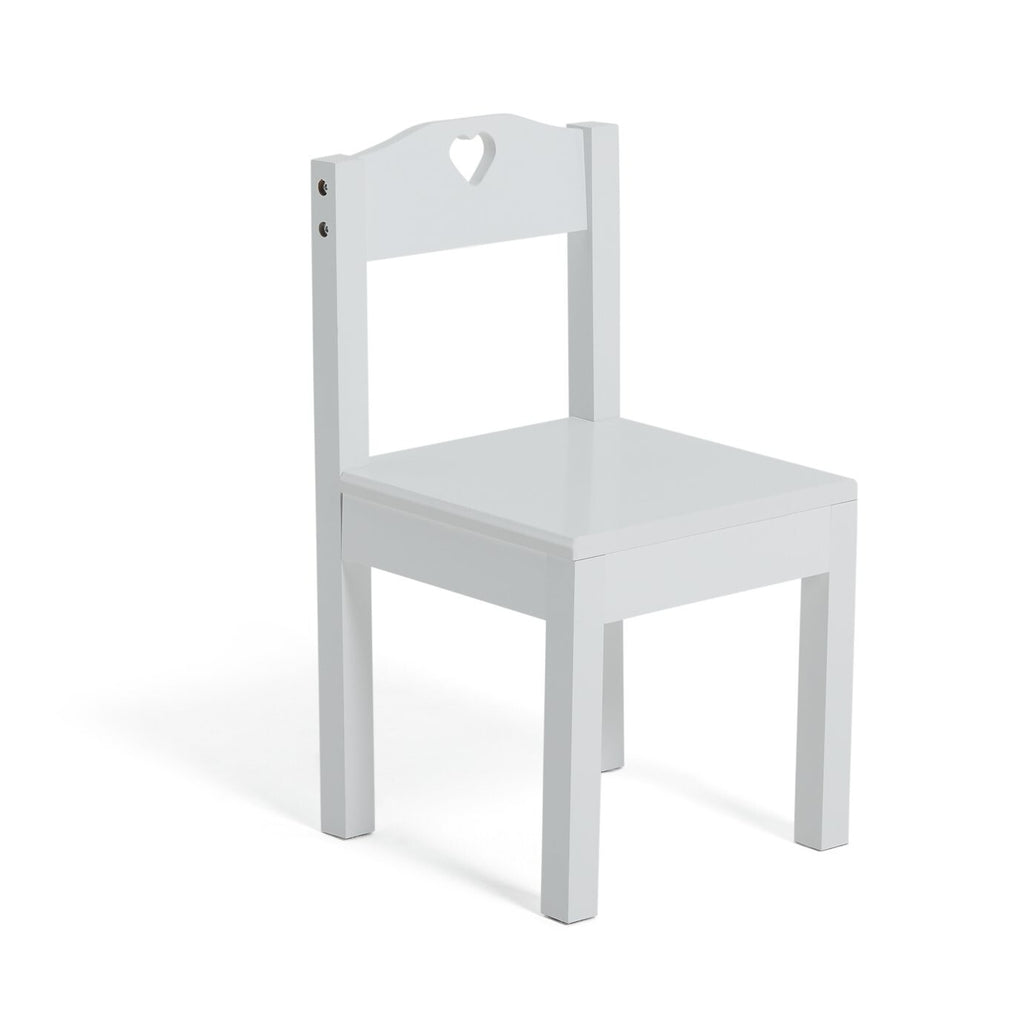 Mia Kids Table & 2 Chairs - White