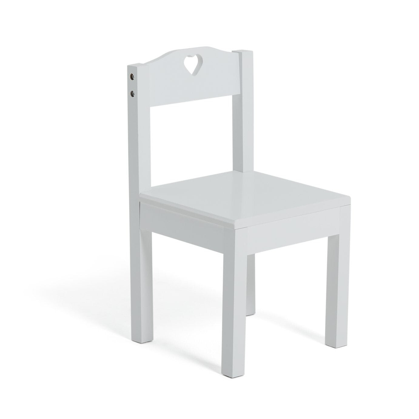 Mia Kids Table & 2 Chairs - White