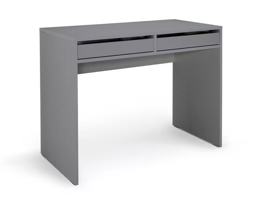Pepper 2 Drawer Desk - Grey