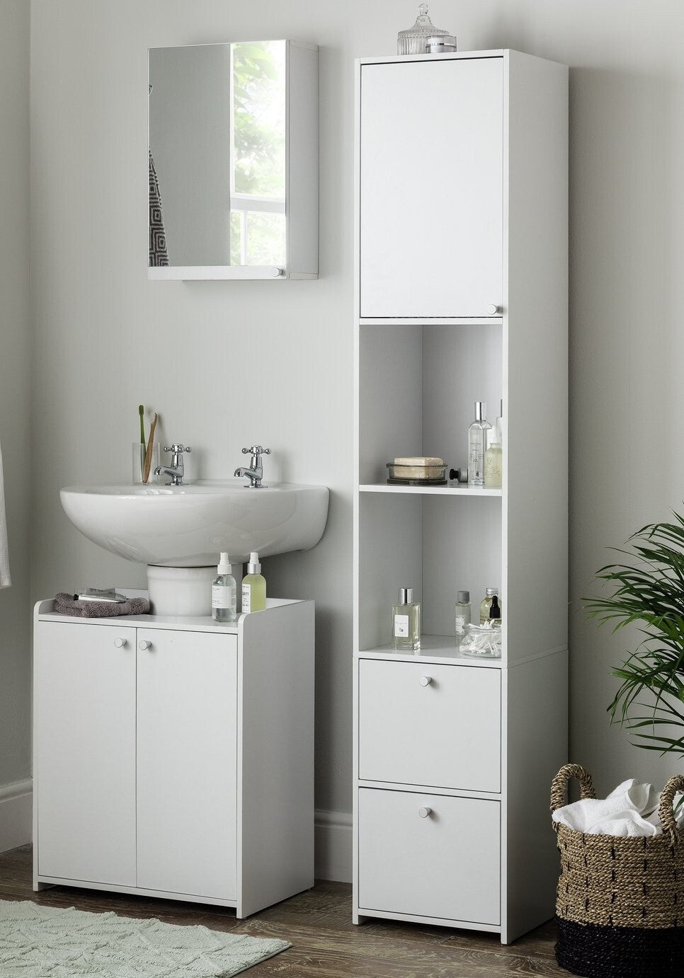 Prime Drawer Tallboy | Slim Storage Unit for Bedroom or Bathroom Organization
