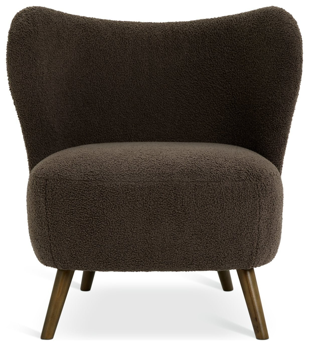 Cory Boucle Accent Chair - Brown