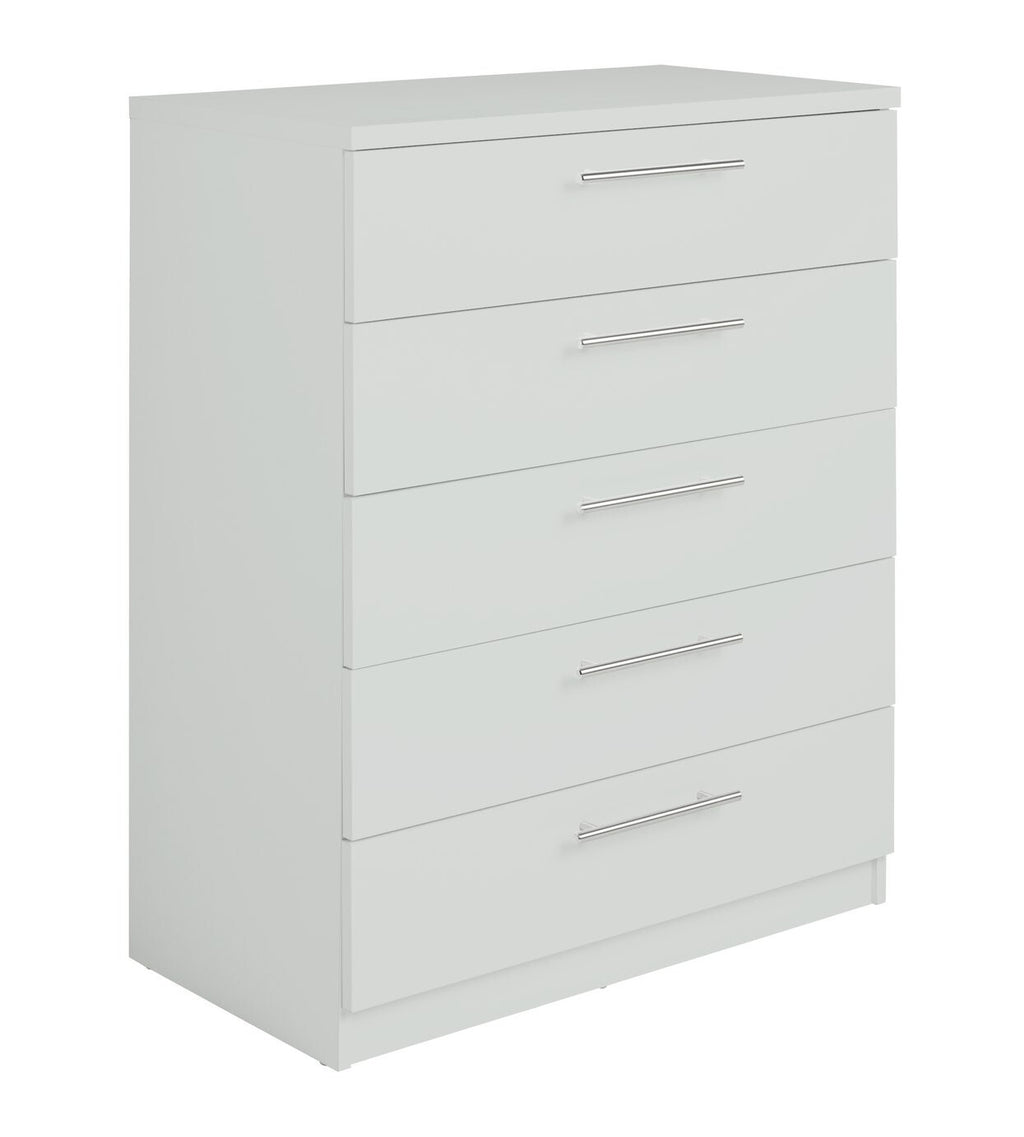 Home Brisbane 5 drawers Chest â€“ Grey