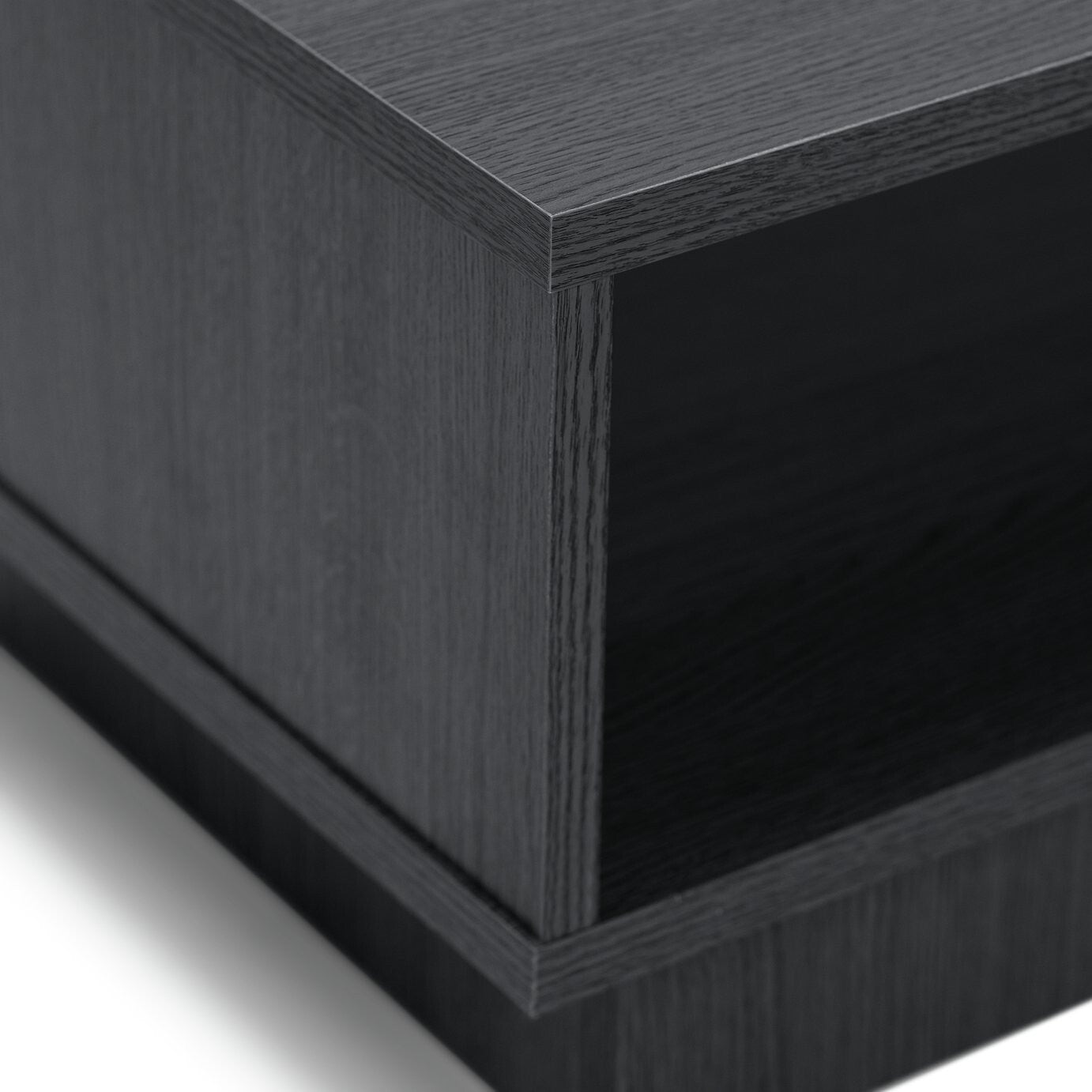 Habitat Home Cubes Large TV Unit Black | Modern Media Stand Living Entertainment