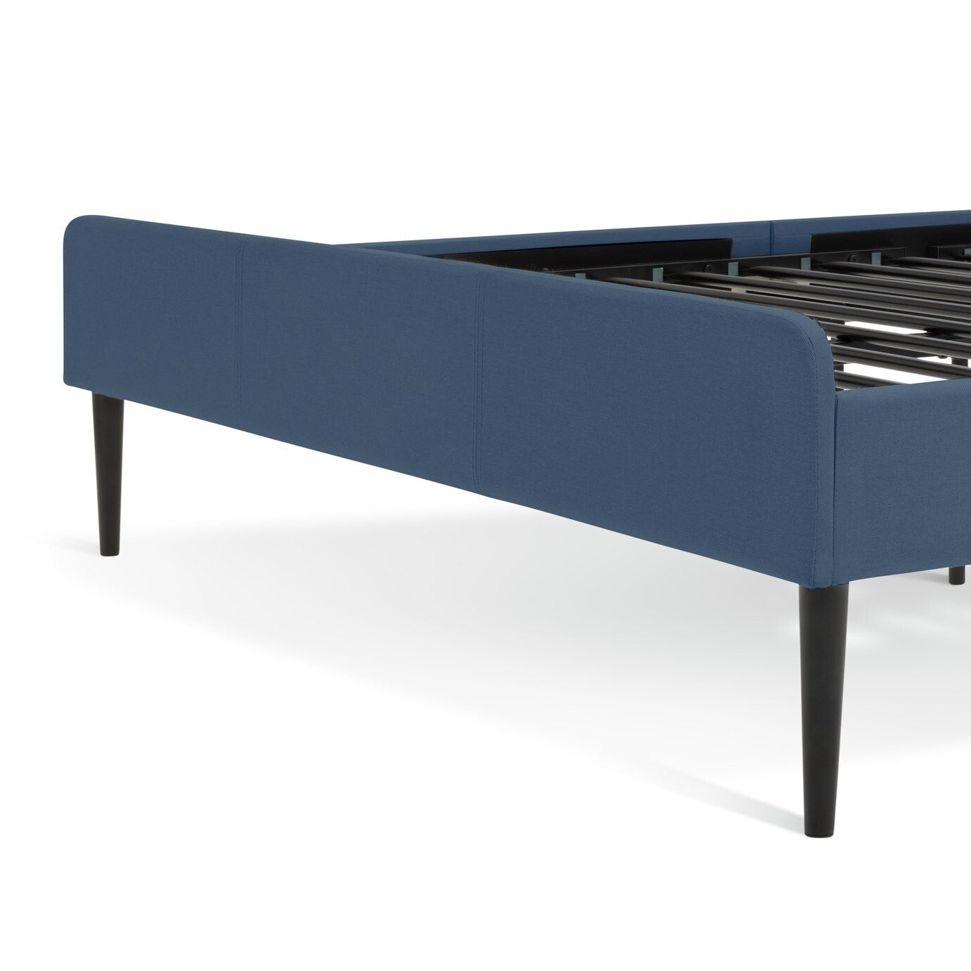 Home Kristopher Double Bed Frame Blue | Sturdy Modern Bedroom Furniture Design