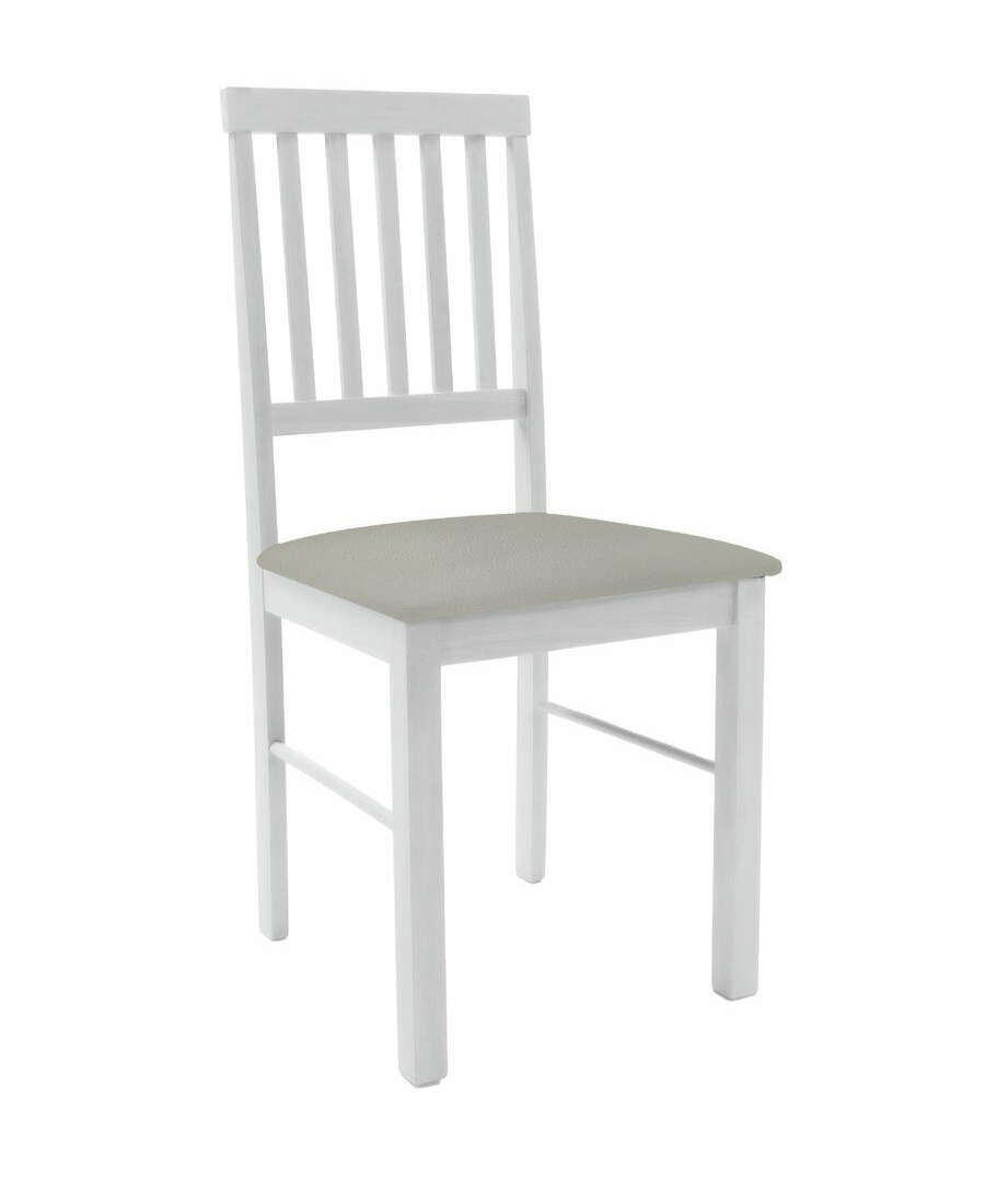 Home Solid Wood Extending Dining Table & 2 White Chairs | Modern Kitchen Set