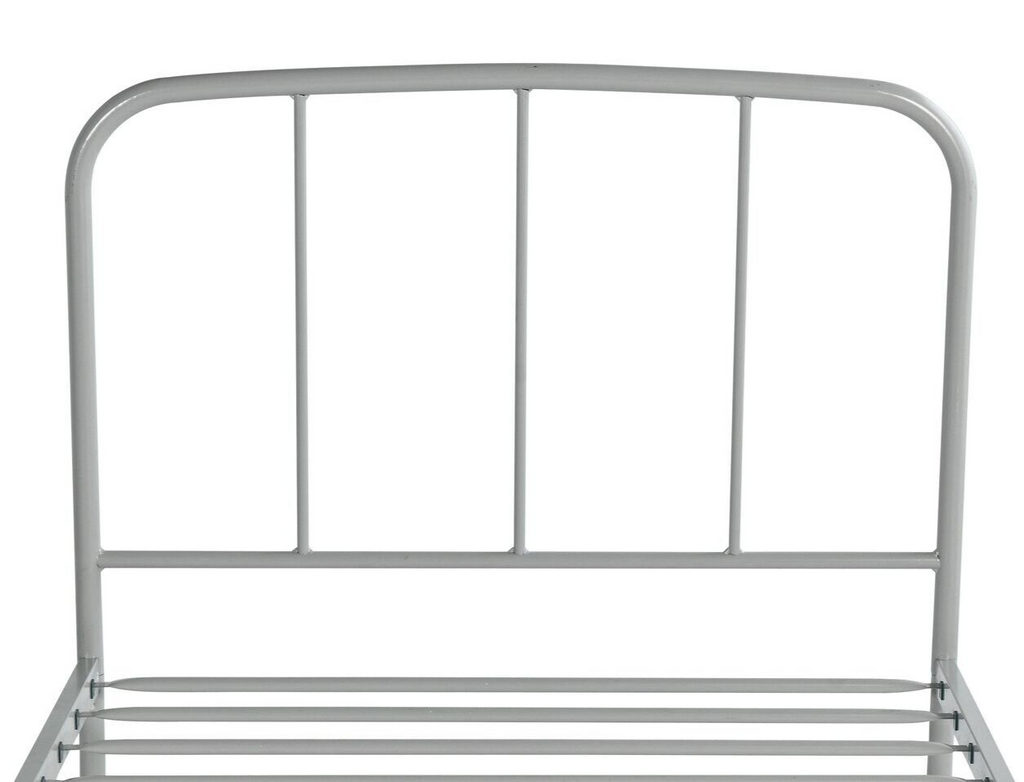 Freja Single Metal Bed Frame - Silver