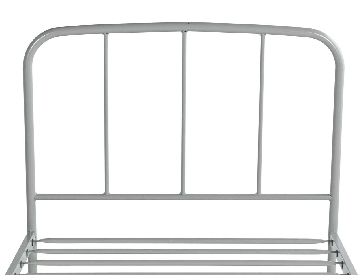 Freja Single Metal Bed Frame - Silver
