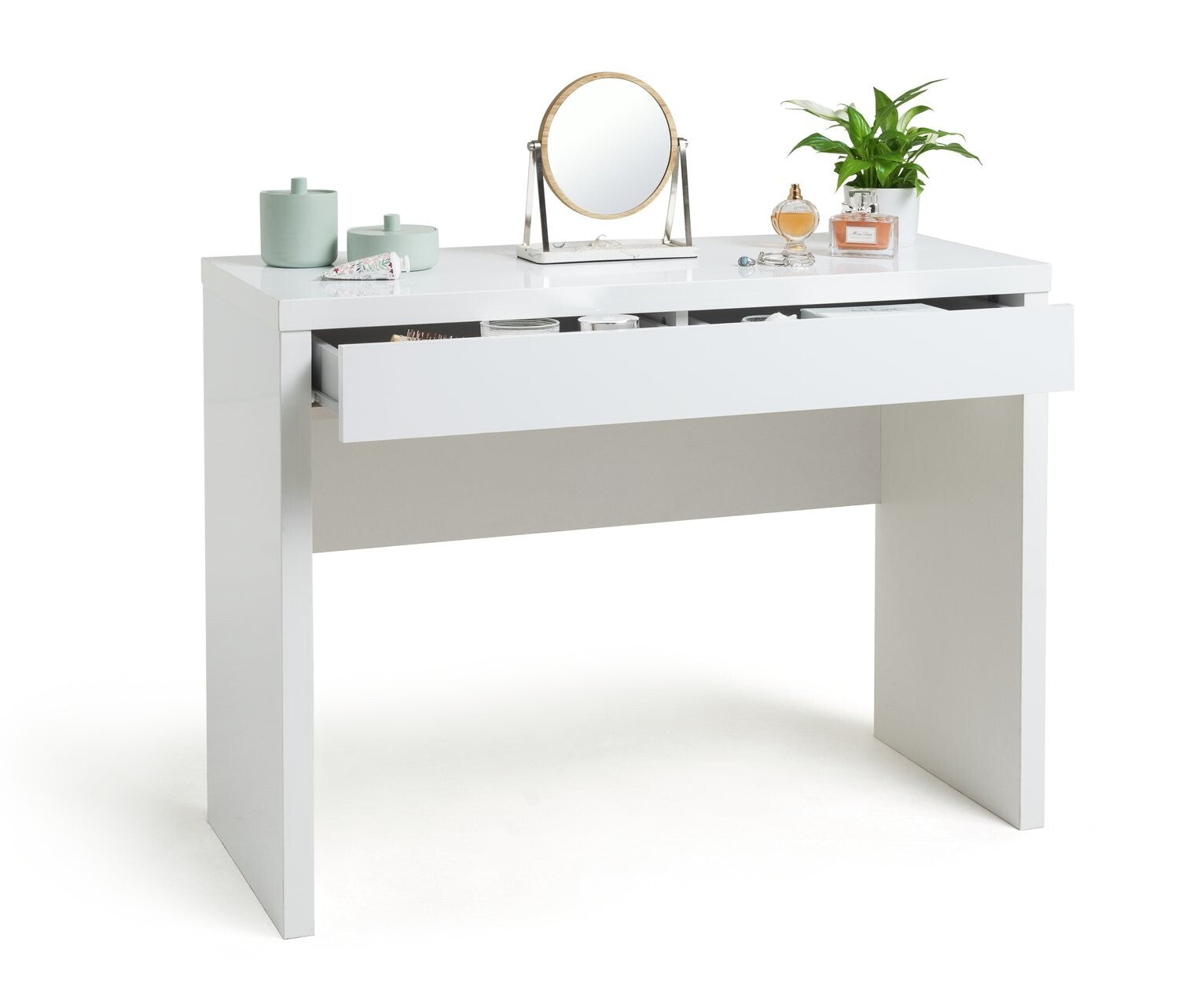 Habitat Jenson Dressing Table Desk - White Gloss ( B Grade 33812 )