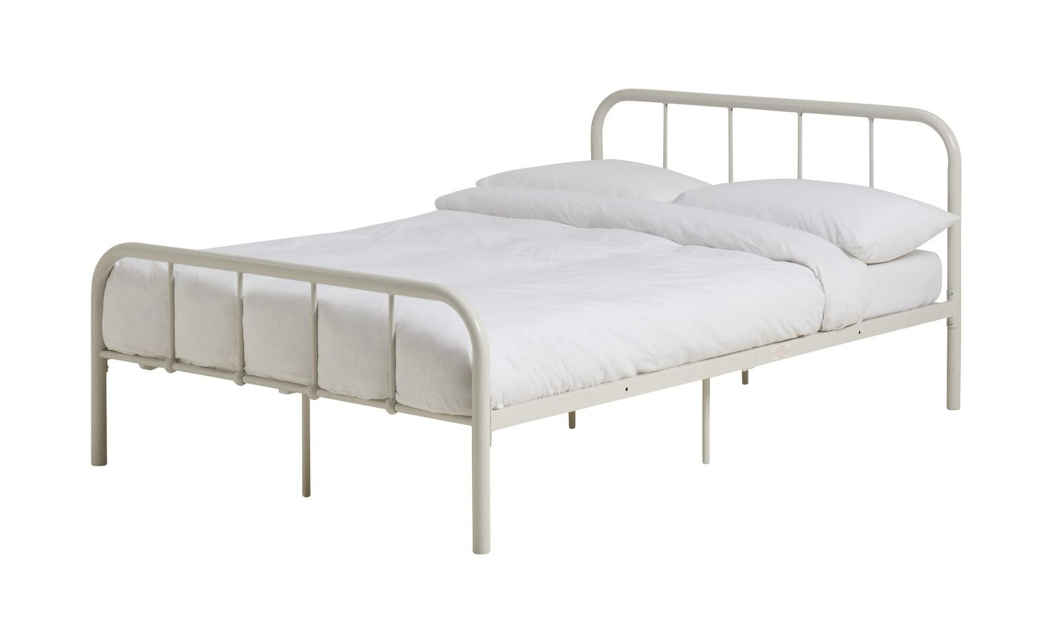 Home Kids Charlie Small Double Metal Bed Frame - White
