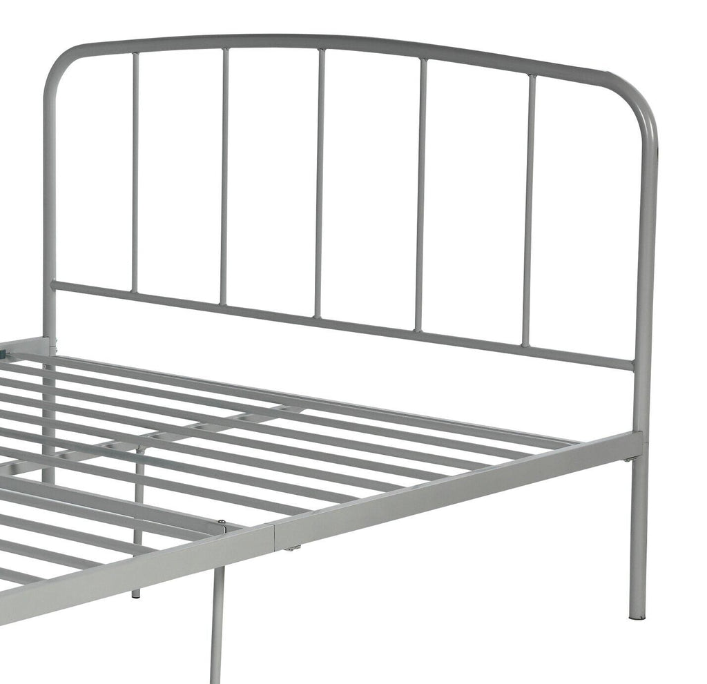Freja Double Metal Bed Frame - Silver ( B Grade 13946 )