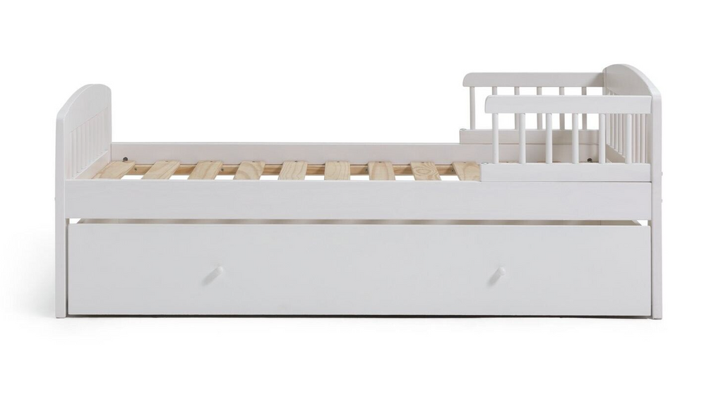 Jesse Toddler Bed With Drawer - White ( B Grade 19056 )