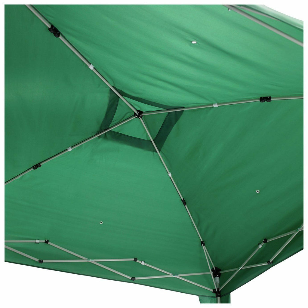 Home 2.4m x 2.4m Pop Up Garden Gazebo - Green | Outdoor Shelter UV Protection
