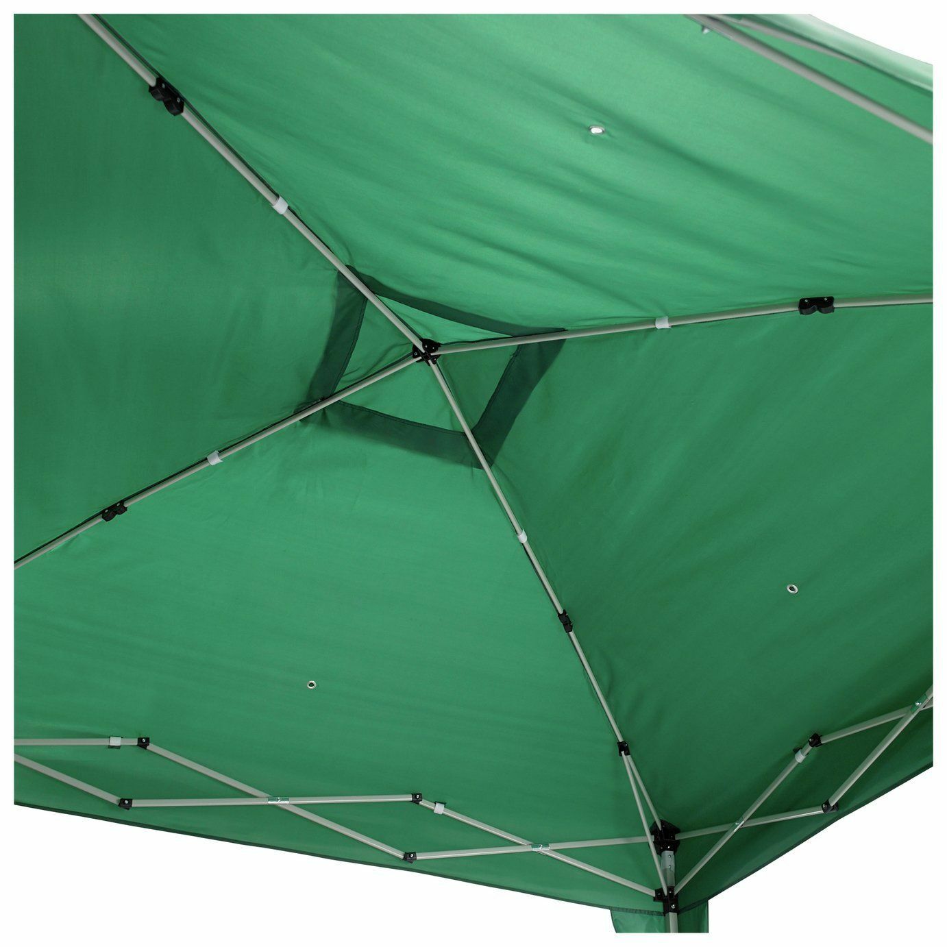 Home 2.4m x 2.4m Pop Up Garden Gazebo - Green | Outdoor Shelter UV Protection