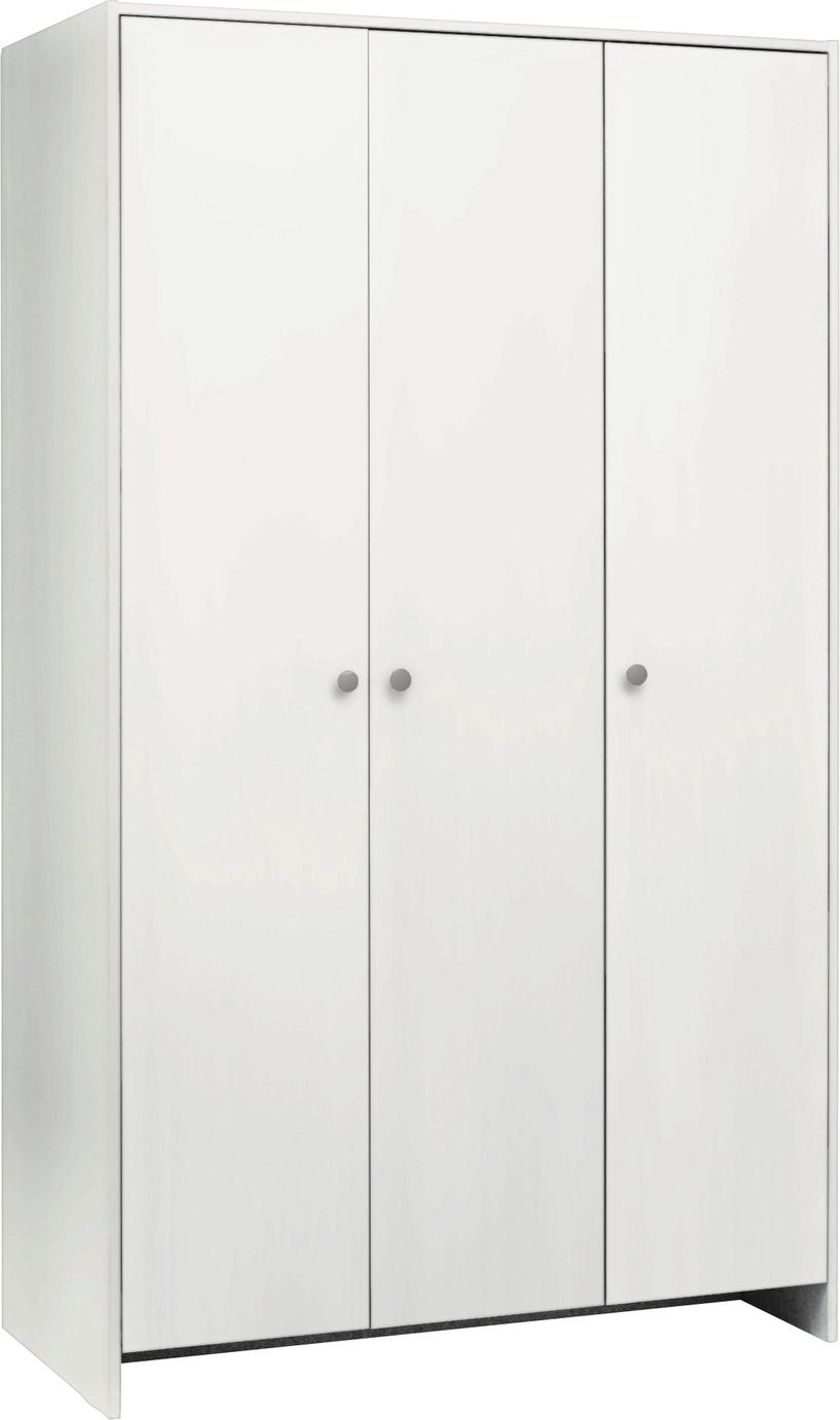 Home Seville 3 Door Wardrobe - White ( B Grade )