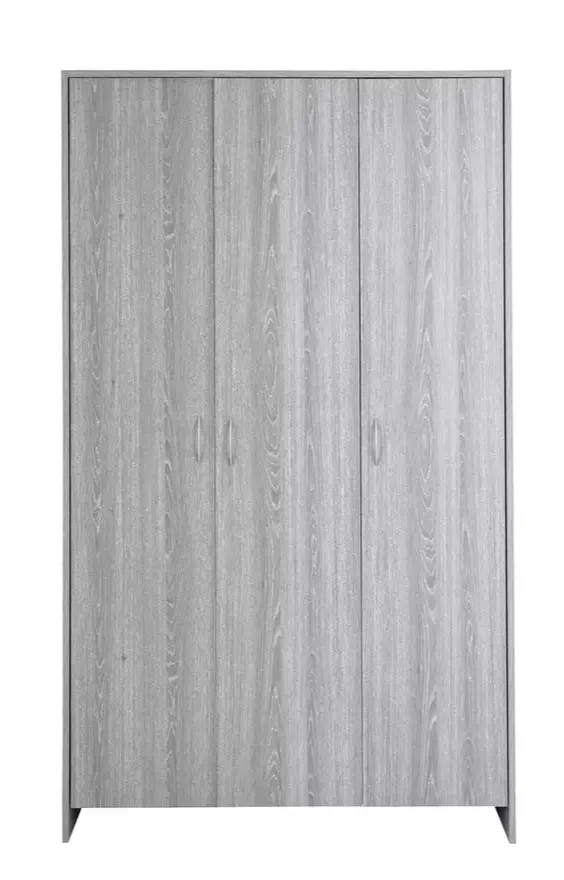 Home Seville 3 Door Wardrobe - Grey Oak Effect ( B Grade )