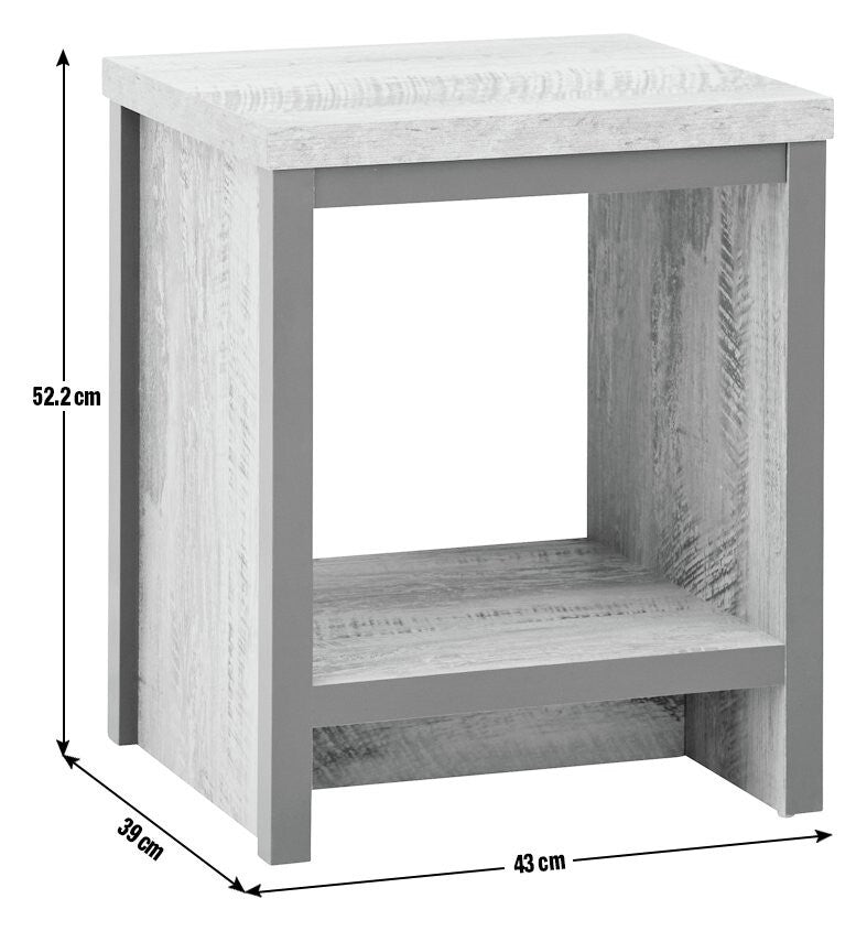 GFW Boston Side Table - Grey
