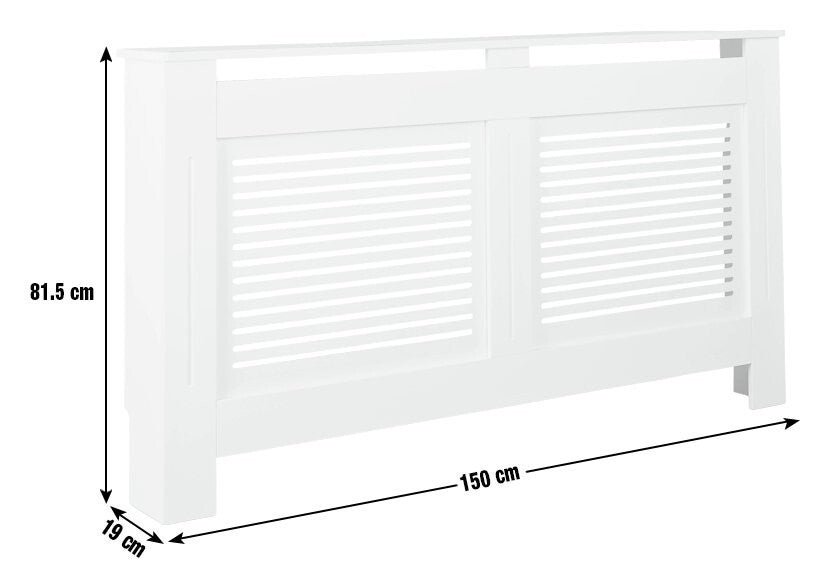 Habitat Austin Large Radiator Cover - White ( B Grade 18667 )