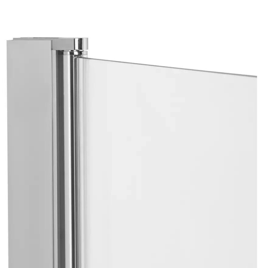 Straight Half Screen Bath Screen - Silver