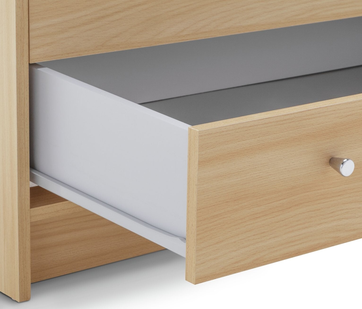 Malibu 2 Door 2 Drawer Wardrobe - Beech Effect |Bedroom Storage Unit for Clothes