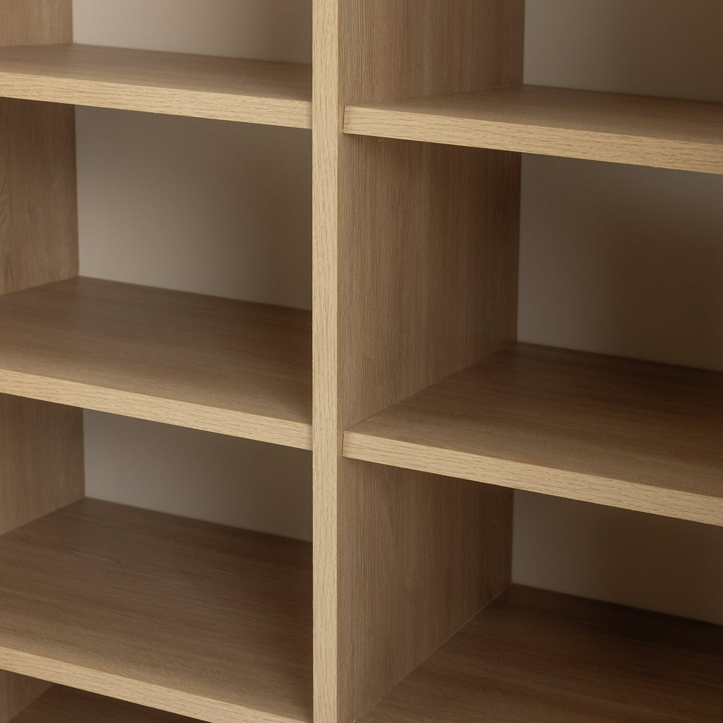 Brisbane 2 Door Shoe Storage Cabinet - Oak