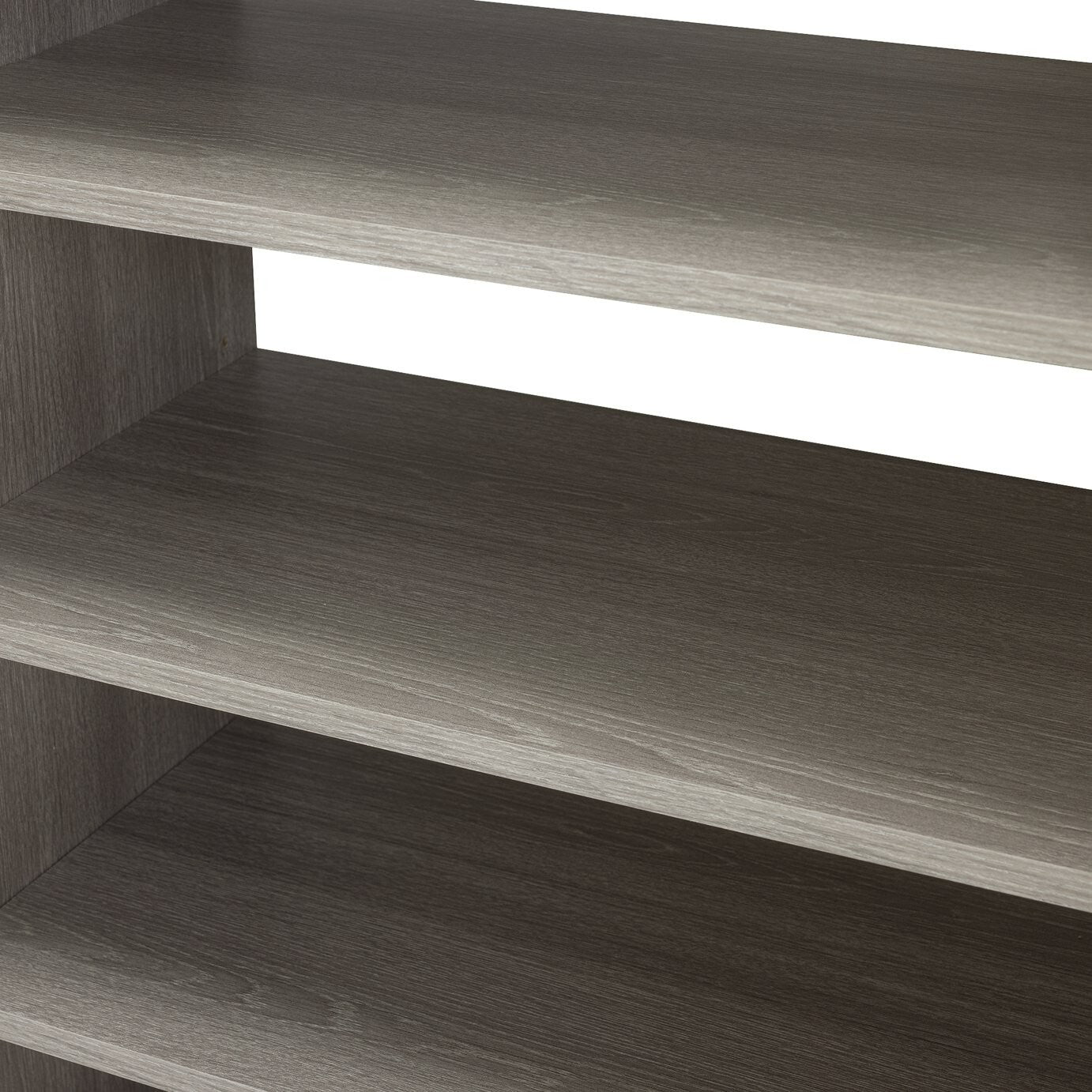 Seville 2 Door Shoe Storage Cabinet - Grey & Oak