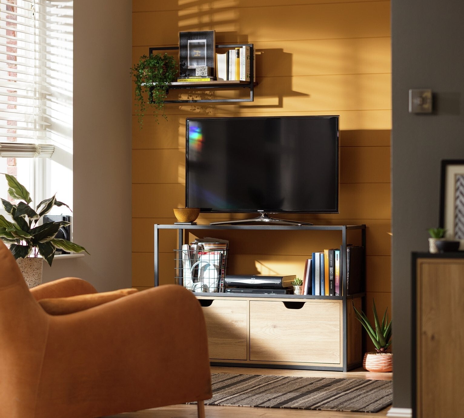 Habitat Loft Living 2 Drawer TV Unit | Modern Stylish TV Stand Living Storage