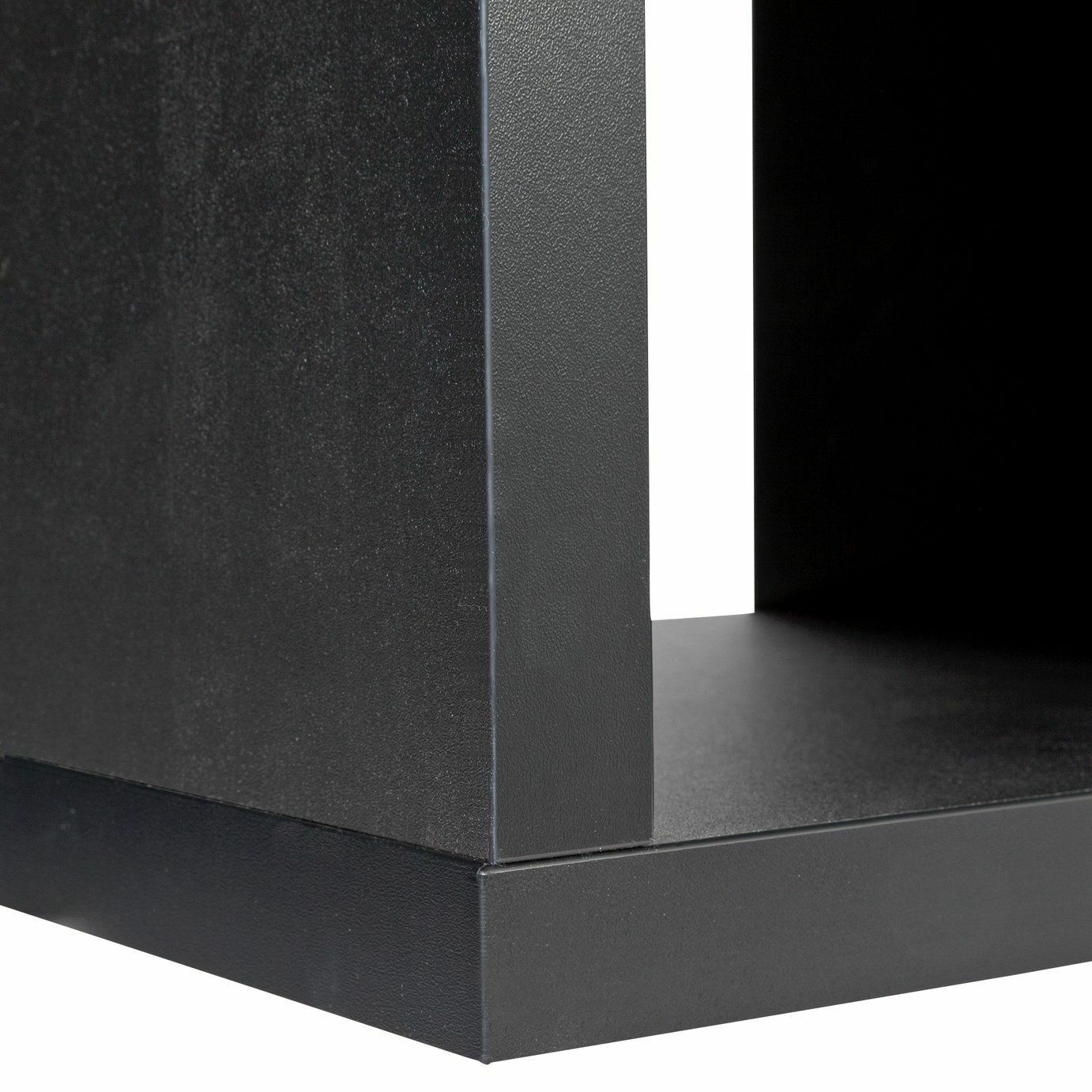 Habitat Squares Plus 6 Cube Storage Unit - Black | Modern Organizer Home Office