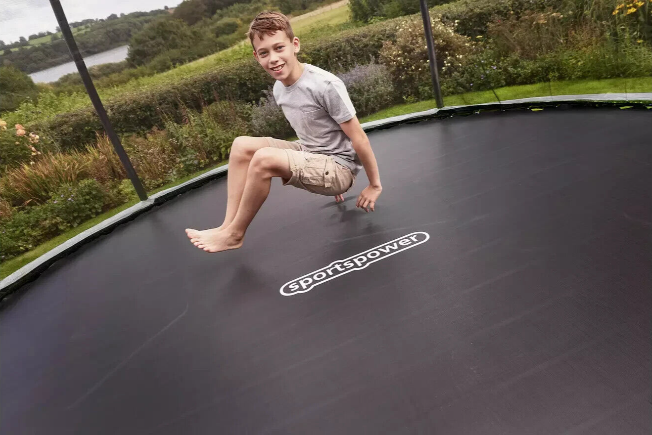 Sportspower 14ft Outdoor Kids Trampoline with Enclosure