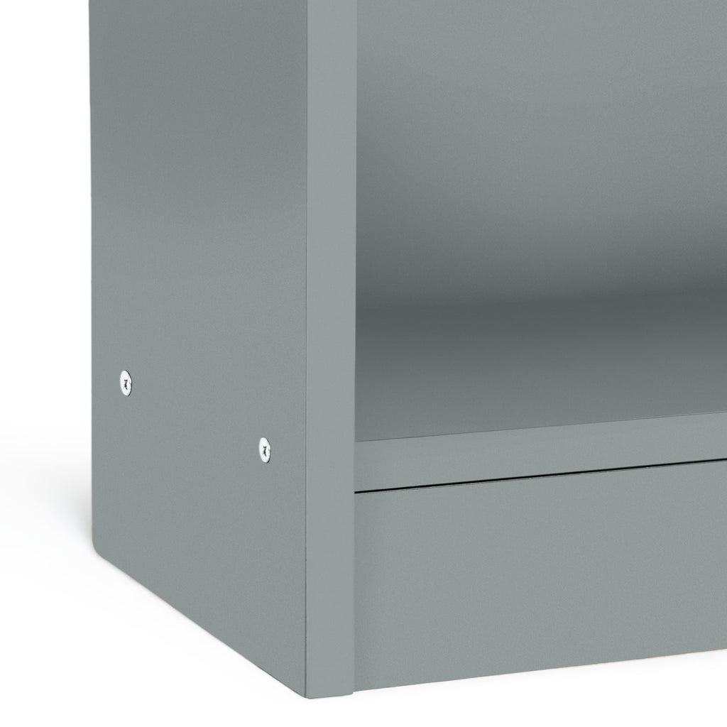 Home Maine Deep Bookcase - Grey | tall grey bookcase