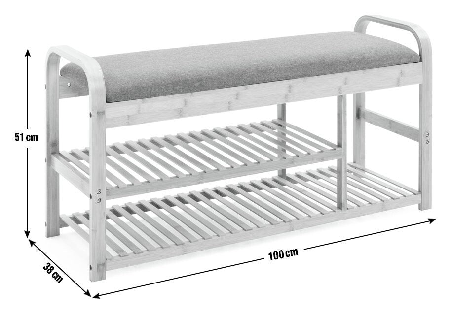 Habitat Apia Shoe Storage Bench - Natural