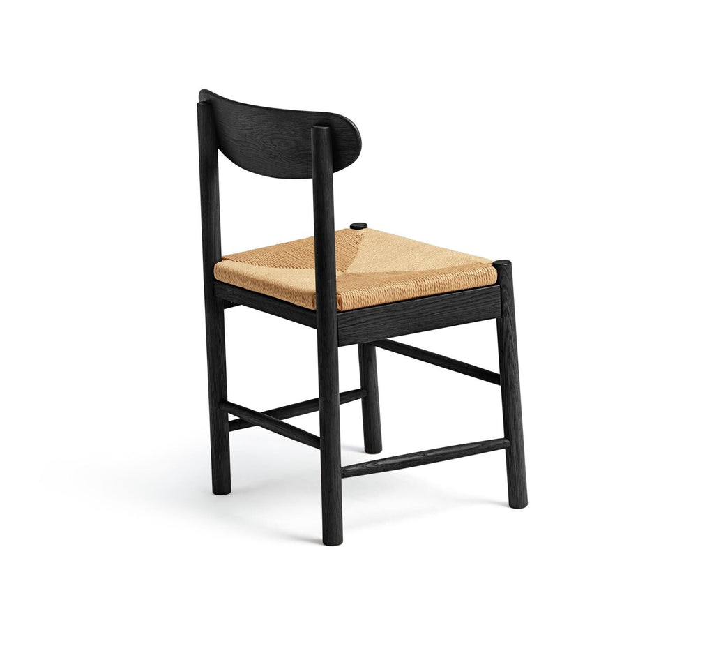 Habitat Hanna Pair of Wood Dining Chairs - Black
