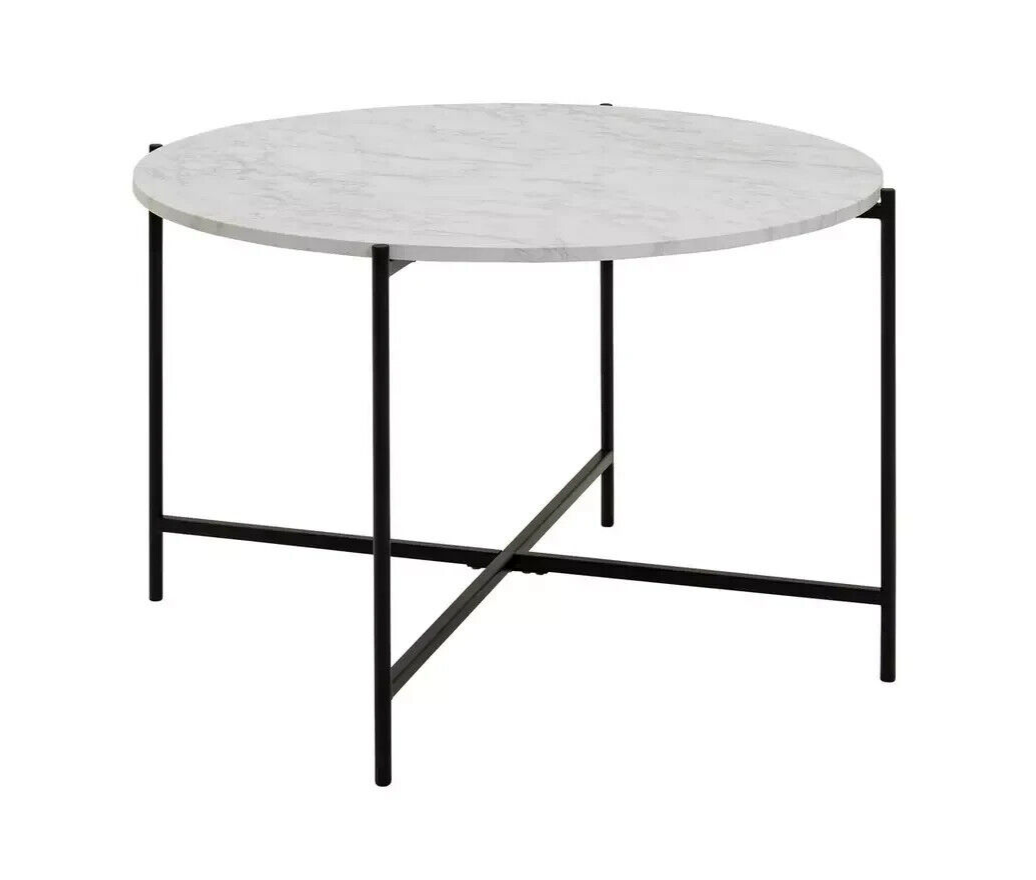 Jules Round Coffee Table - Black & White