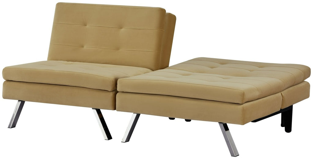 Habitat Duo Fabric 2 Seater Clic Clac Sofa Bed - Camel