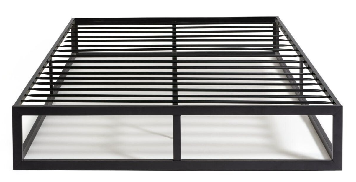 Platform Small Double Metal Bed Frame - Black